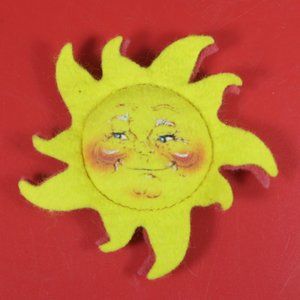 Vintage Annalee Doll Society Sunshine Special Edition 1994-95 Felt Sun Pin